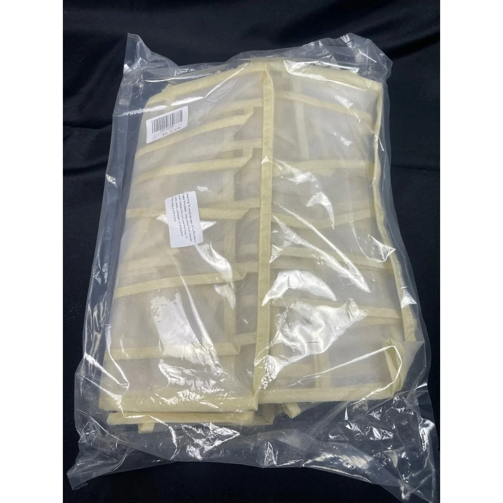 8 Pack Beige Mesh Underwear Drawer Organizers Lingerie Scarf Storage‎ Dividers